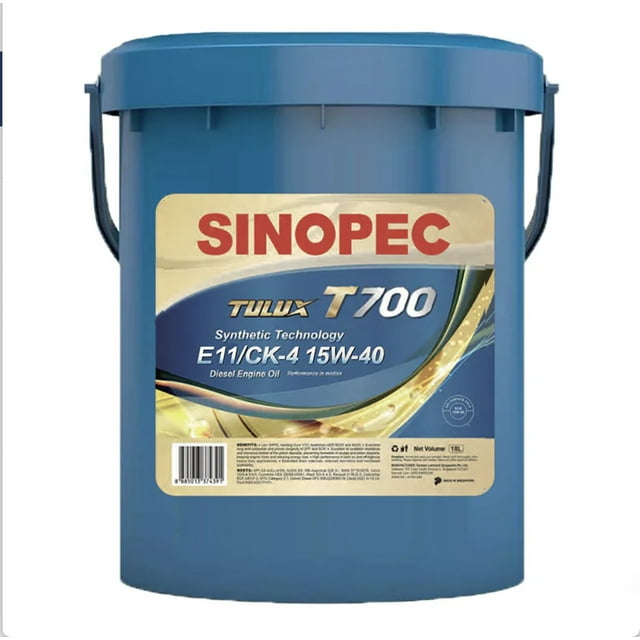 SINOPEC 15W-40 Synthetic Diesel Engine Oil | 5 Gallon Pail