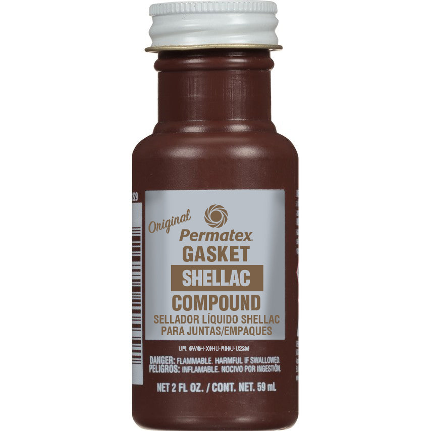 Permatex Original Gasket Shellac Compound 2 oz bottle for gasket sealing and threaded fittings