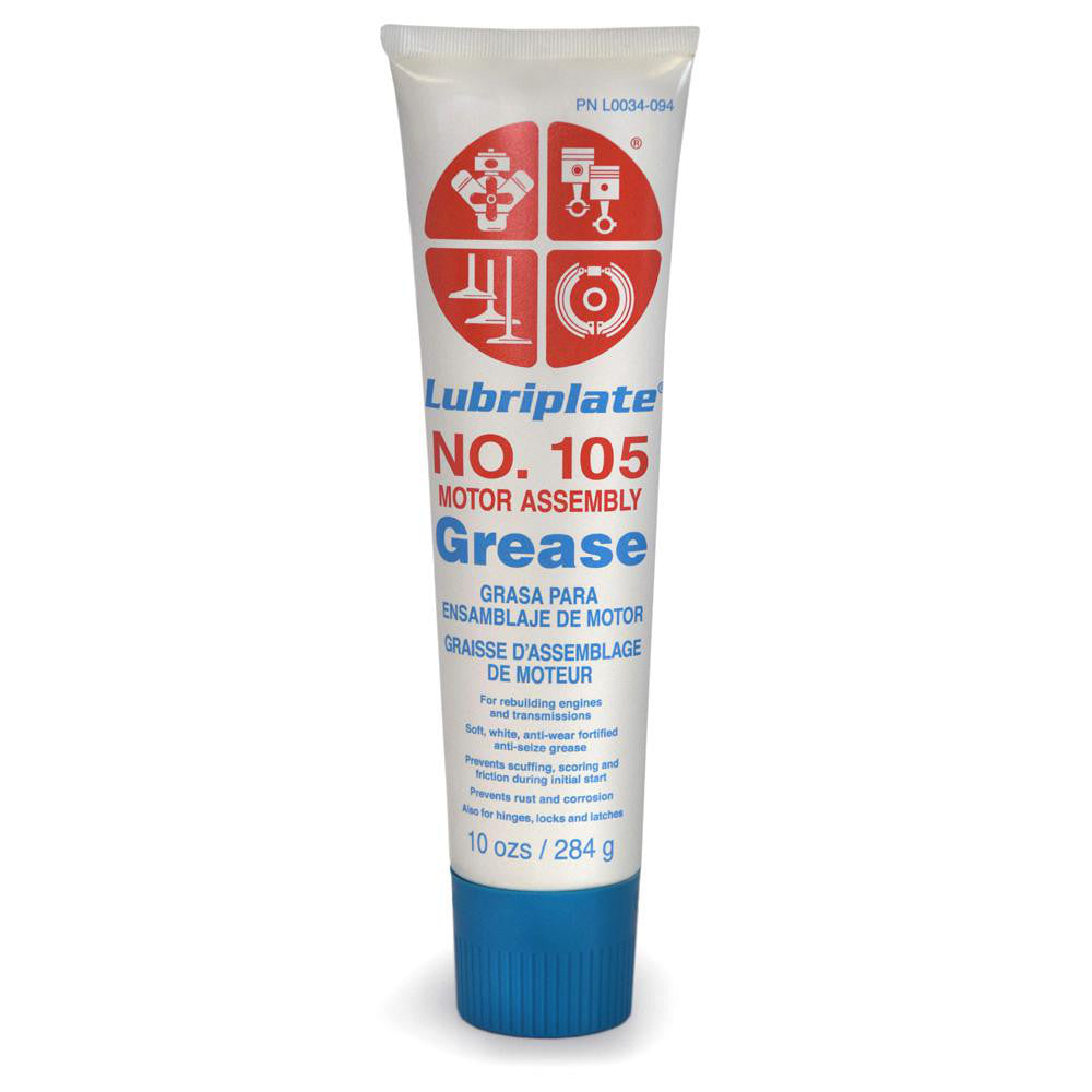 Lubriplate No. 105 General Purpose Grease 10 oz tube for automotive, industrial, and heavy-duty equipment lubrication