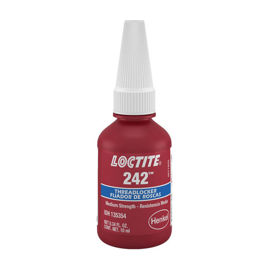 LOCTITE 242 Blue Medium Strength Threadlocker 10 mL bottle