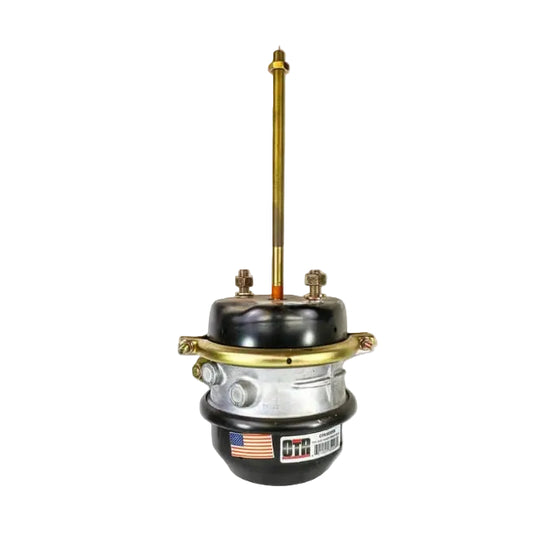 OTR OTR3030SB Type 30/30 standard stroke spring brake chamber with 9.75 inch pushrod for commercial semi truck and trailer air brakes