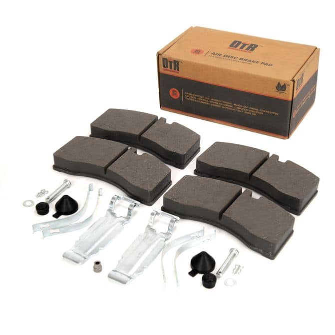 OTR OTRD1369 heavy duty air disc brake pad kit for Bendix ADB22X and Knorr SK7 commercial truck brake calipers