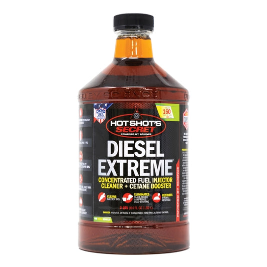 Hot Shot's Secret Diesel Extreme 2 Quart 64 oz diesel fuel injector cleaner and fuel system treatment